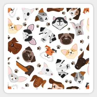 Mixed Puppy Dogs | Urban Finery Sticker